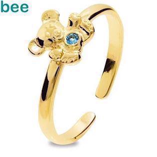 Bee Jewelry Girls First Gold Ring 9 ct gold finger ring blank, model 25291-SPAQ-K
